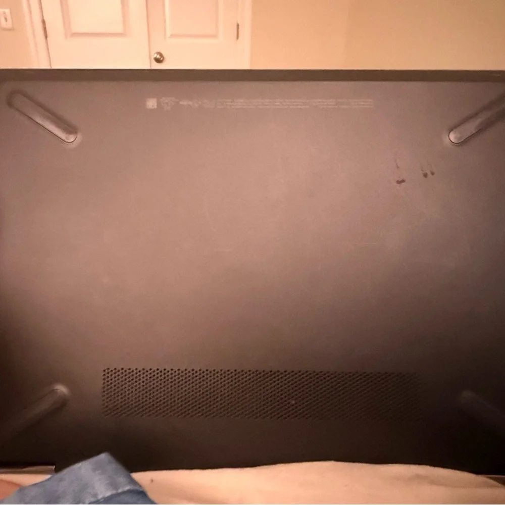 HP Silver Laptop Modern Design with Windows OS